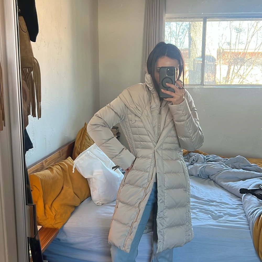 Down coat !! Cream puffer jacket